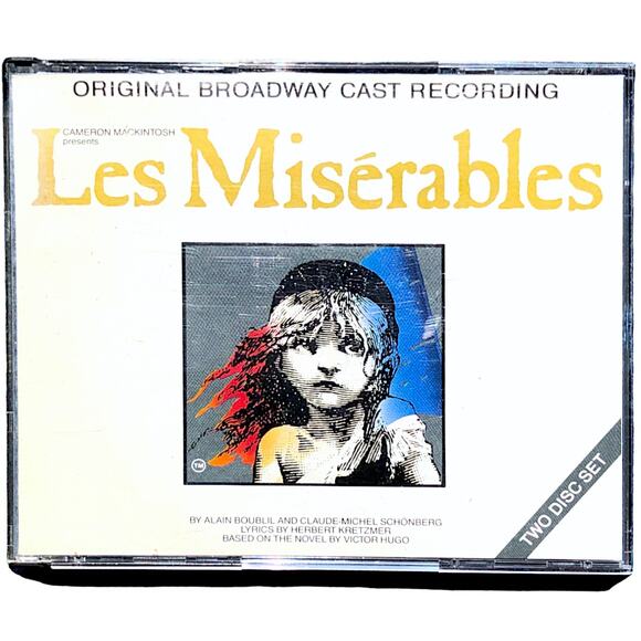 Les Miserables 2x CD 1987 CMI (Original Broadway Cast Recording) - Picture 1 of 12